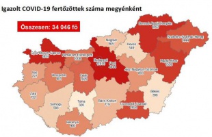 932 fővel emelkedett az igazolt koronavírus-fertőzöttek száma