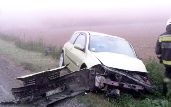 Frontális karambol a 67-esen