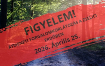 Forgalomkorlátozások a zselici erdőben április 25-én