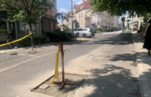Útépítés a Teleki utcában