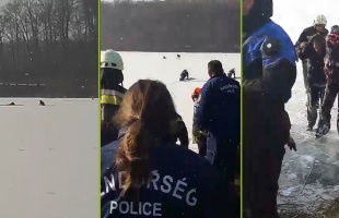 Videó: egy elítélt mentett ki egy korcsolyázót a fagyos Desedából