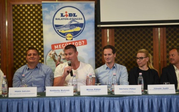 Olimpikonok részvételével jelentették be  a 36. Lidl Balaton-átúszást
