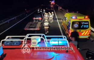 Éjszaka történt baleset az M7-esen