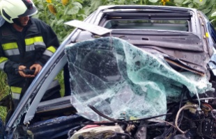 Fának csapódott egy autó Lepsénynél