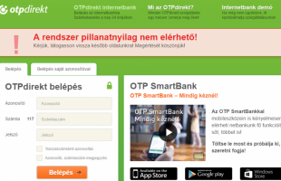 Nem működik az OTP netbankja