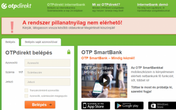 Nem működik az OTP netbankja