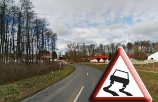Csúszik az út Juta előtt, mindenki vigyázzon!