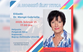 A hosszú élet titka – Előadás Dr. Mangó Gabriellával Kaposváron