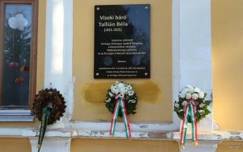Báró vizeki Tallián Bélára emlékeztek Szabáson