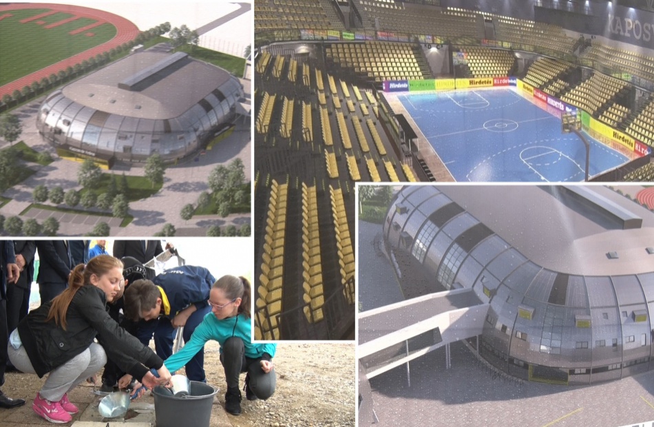 Letették az alapkövet, épül a Kaposvár Aréna