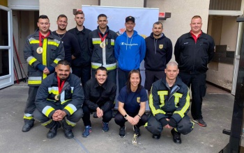 Lépcsőfutó versenyen remekeltek a somogyi tűzoltók