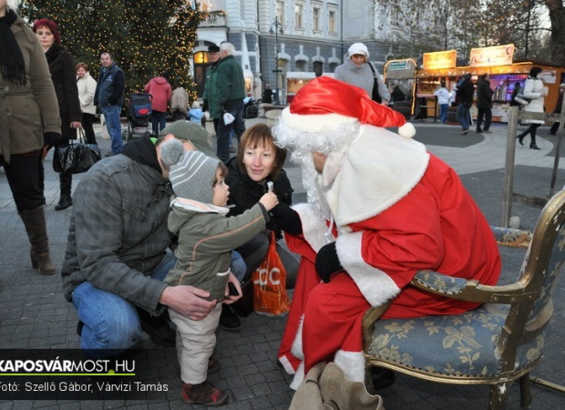 Mikulás, Rádió Most Kaposvár és adventi hangulat a Kossuth téren