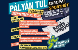 Sportpszichológus, dietetikus és rekreációs szakember tart előadást a KASI rendezvényén kedden