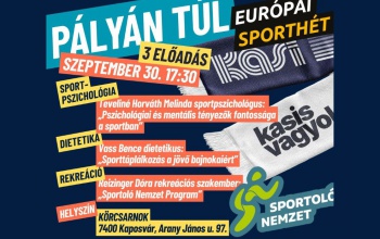 Sportpszichológus, dietetikus és rekreációs szakember tart előadást a KASI rendezvényén kedden