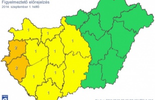Somogyban is sok esőre figyelmeztet a meteorológia