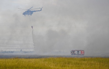 Csaknem ezer hektárnyi terület égett le a Hortobágyi Nemzeti Parkban