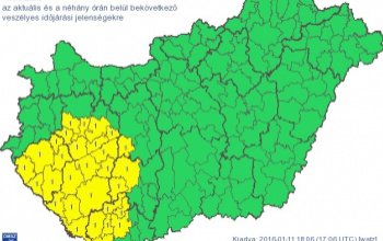 Széllökések veszélye miatt riaszt a meteorológiai szolgálat