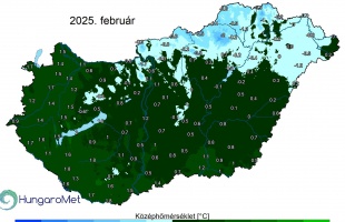 Száraz és az átlagosnál kissé hidegebb volt a február