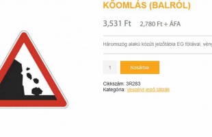 Elloptak négy közlekedési jelzőtáblát