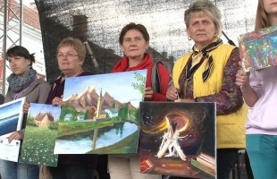 Rotary festőverseny, a díjazottak...