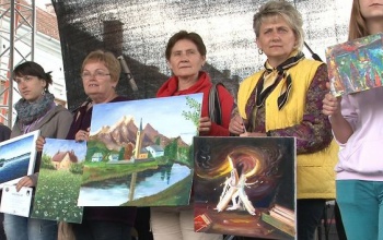 Rotary festőverseny, a díjazottak...