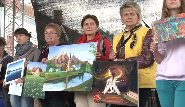 Rotary festőverseny, a díjazottak...