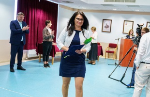 Az ápolókat ünnepelték a kórházban